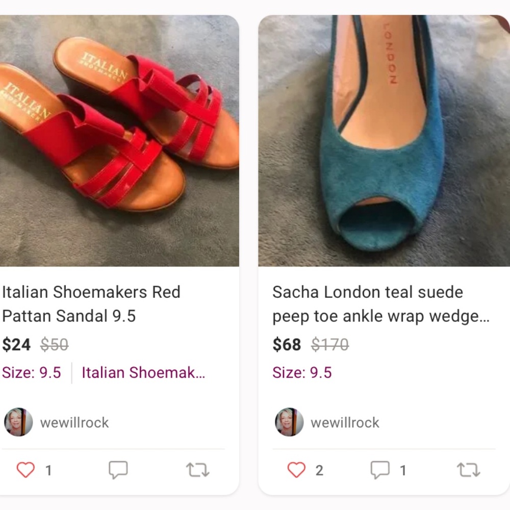 All shoes Half Price This Weekend ,  closet clean out !